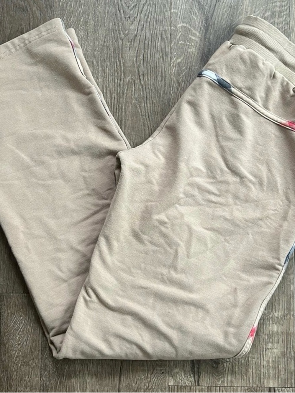 Burberry Women's Beige Track Joggers with Subtle Trim